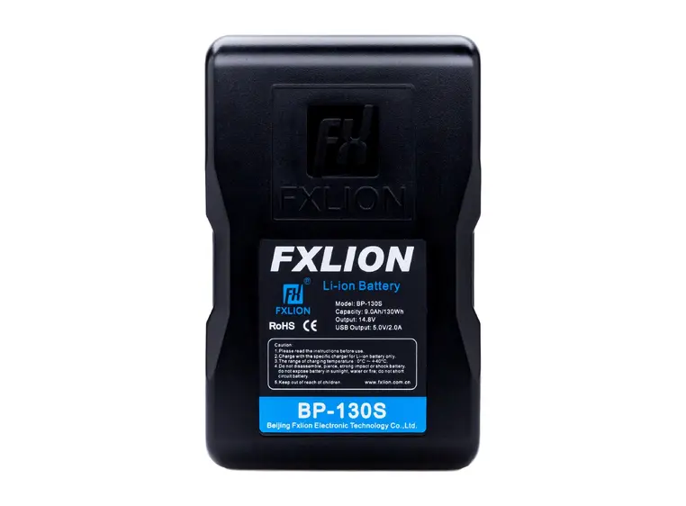 FXLION BP-130S High Power V-lock batteri 14.8V, 130Wh. D-tap, USB 