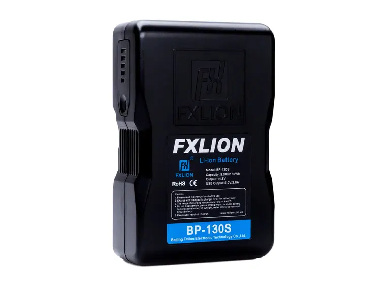 FXLION BP-130S High Power V-lock batteri 14.8V, 130Wh. D-tap, USB 