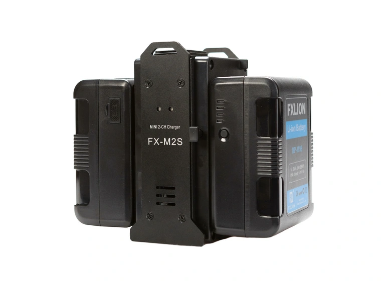 FXLION FX-M2S Mini dual V-lock lader Lader for 2 stk. V-lock batterier 