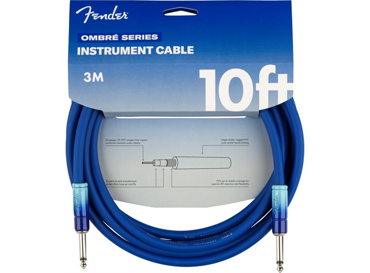 Fender 10' Ombré Cable, Belair Blue