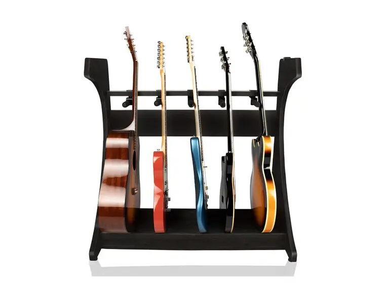 Gator Frameworks GFW-ELITEGTR5RK-BLK Electric/Acoustic Guitar Rack - BLK 