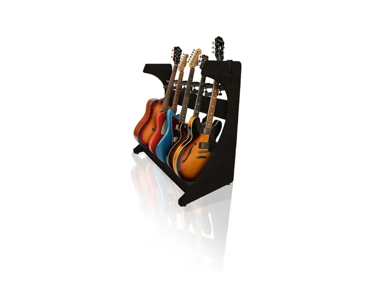 Gator Frameworks GFW-ELITEGTR5RK-BLK Electric/Acoustic Guitar Rack - BLK 