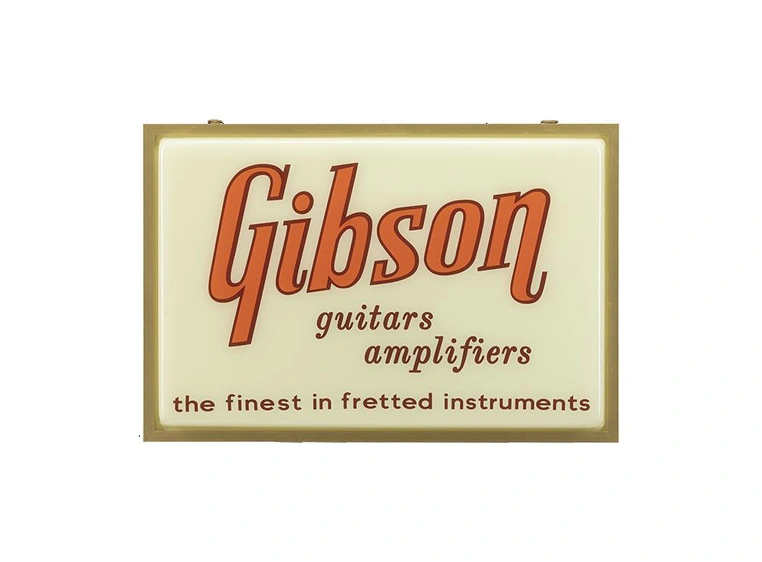 Gibson S&A Vintage Lighted Sign Guitars & Amplifiers 