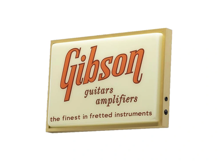 Gibson S&A Vintage Lighted Sign Guitars & Amplifiers 