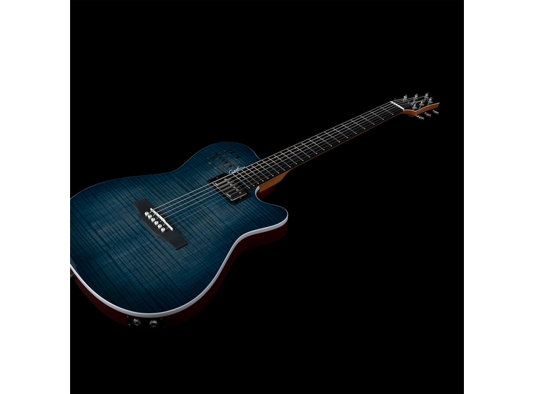 Godin A6 ULTRA Denim Blue Flame 