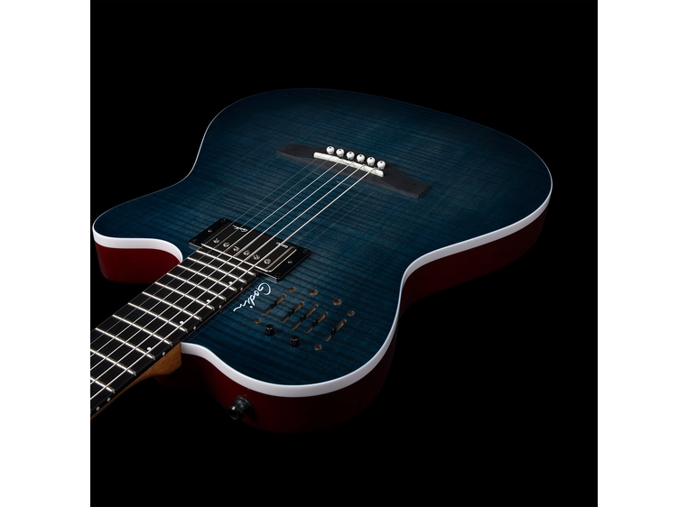 Godin A6 ULTRA Denim Blue Flame 