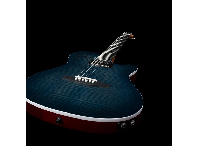 Godin A6 ULTRA Denim Blue Flame 
