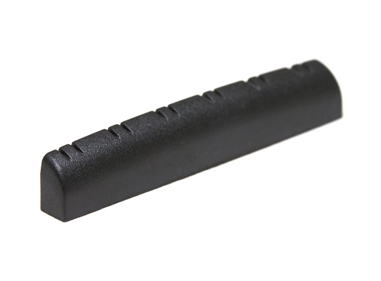 Graph Tech PT-1578-00 Black TUSQ XL Slotted Guitar Nut, 12-Str 3/16", Flat 