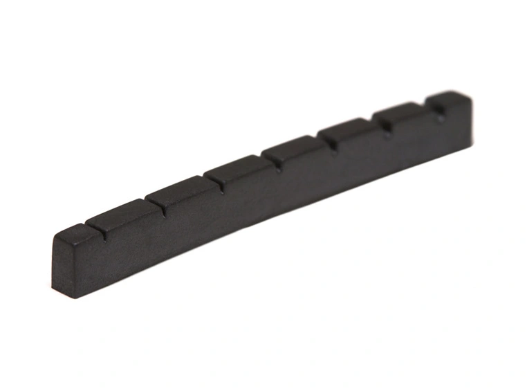 Graph Tech PT-5700-00 Black TUSQ XL Slotted Guitar Nut, 7-String, Curved 