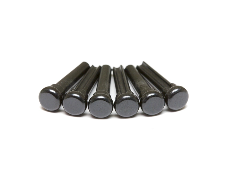 Graph Tech TUSQ PP-3000-00 - P-Style Bridge Pins - Black - without Inlay 