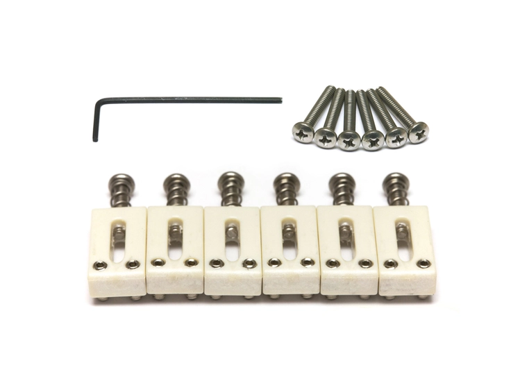 Graph Tech TUSQ PQ-8000-00 - ST & TE Saddles, 2 1/16" string spacing 6-String 