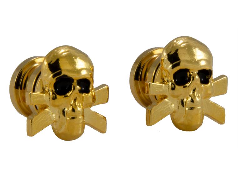 Grover S 610G - Artist Strap Buttons Skull - Gold