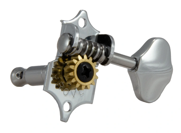 Grover V97C Original Sta-Tite Vertical Guitar Machine Heads, 3+3 - Chrome 