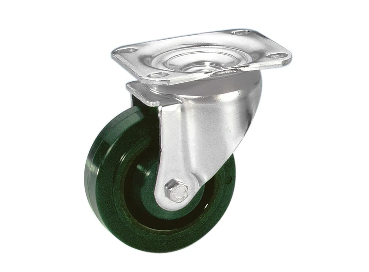 Guitel 37025 - Heavy Duty Swivel Castor 100 mm with green Wheel 