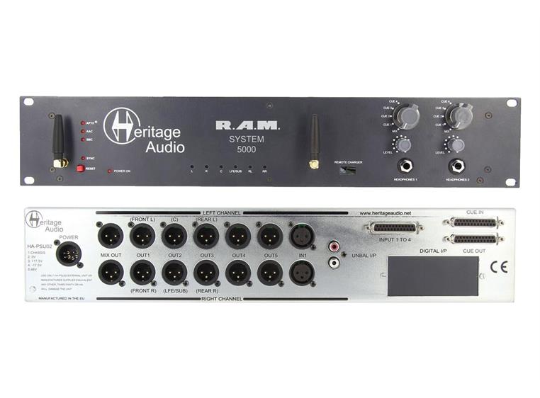 Heritage Audio RAM5000 Monitorkontroller Desktop, Bluetooth, 1 x5.1/ 5x Stereo ut