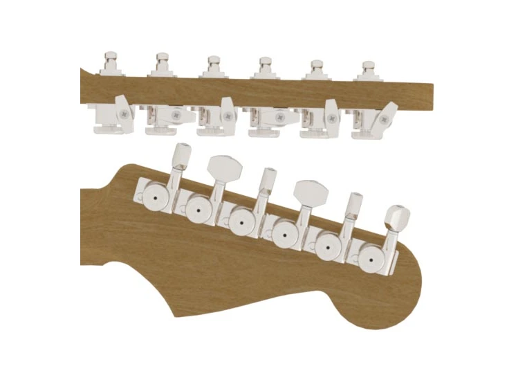 Hipshot GuitarTunerUpgrade Kit 6inL Grip-Lock Closed, TrebSide, Stag,NK 