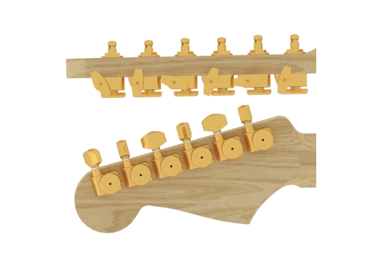 Hipshot Tuner Upgrade Kit Fender Directrofit, Bass Side, Stag, Gold 