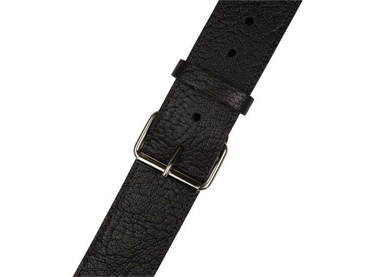 Jackson Shark Fin Leather Strap Black and White, 2"