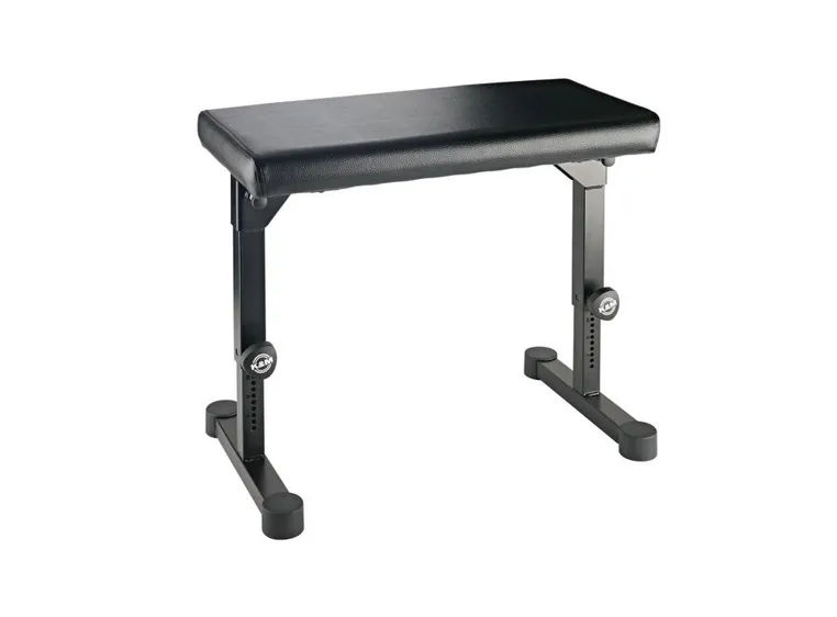 K&M 14087 Pianobenk sort skinn 