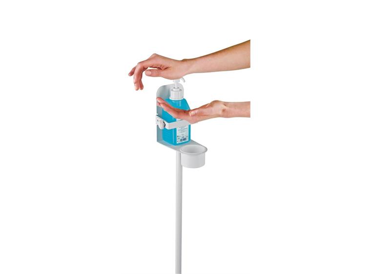 K&M 80315 Disinfectant stand with bracket XL, white
