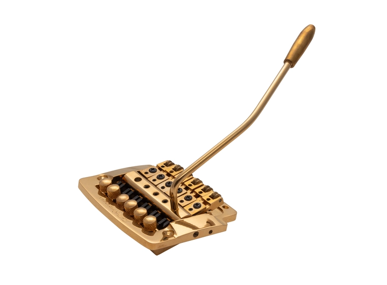 Kahler 2310 - Flat Mount Guitar Tremolo (Aluminum Cam / Brass Saddles) - Gold 