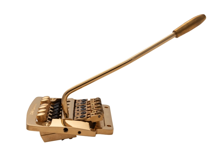 Kahler 2310 - Flat Mount Guitar Tremolo (Aluminum Cam / Brass Saddles) - Gold 