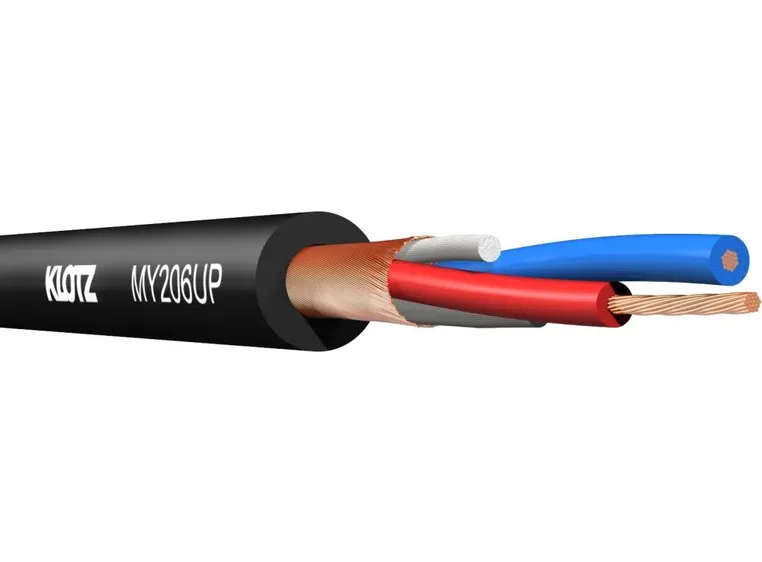 Klotz MY206UP Mikrofonkabel pro 2 x 0.22 mm2 PUR Black 500m 