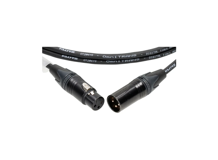 Klotz Pro AES/EBU cable Neutrik XLR Double shield OT206Y 5m 