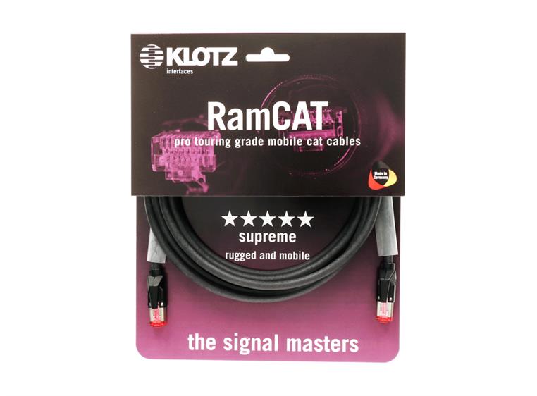 Klotz RAMCAT CAT5 S/UTP RJ45/RJ45 black 0,5 m