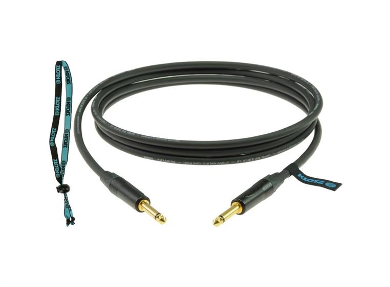 Klotz TI-PP TITANIUM supreme guitar cable straight 3m
