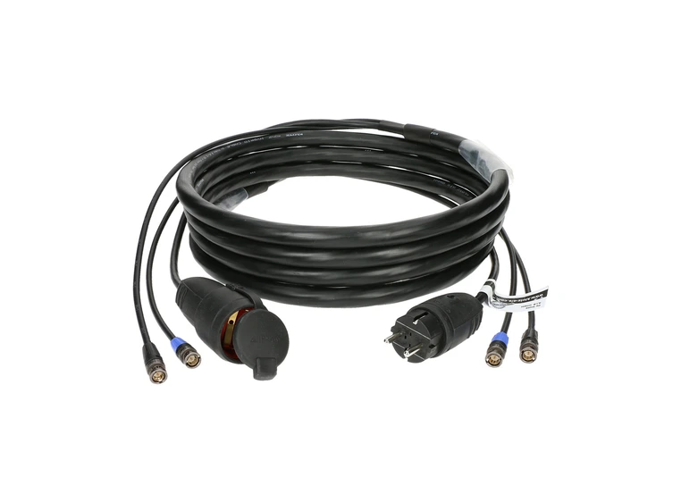 Klotz V-2PTU 2xHD-SDI power hybrid cable UHD BNC-schuko 50m 