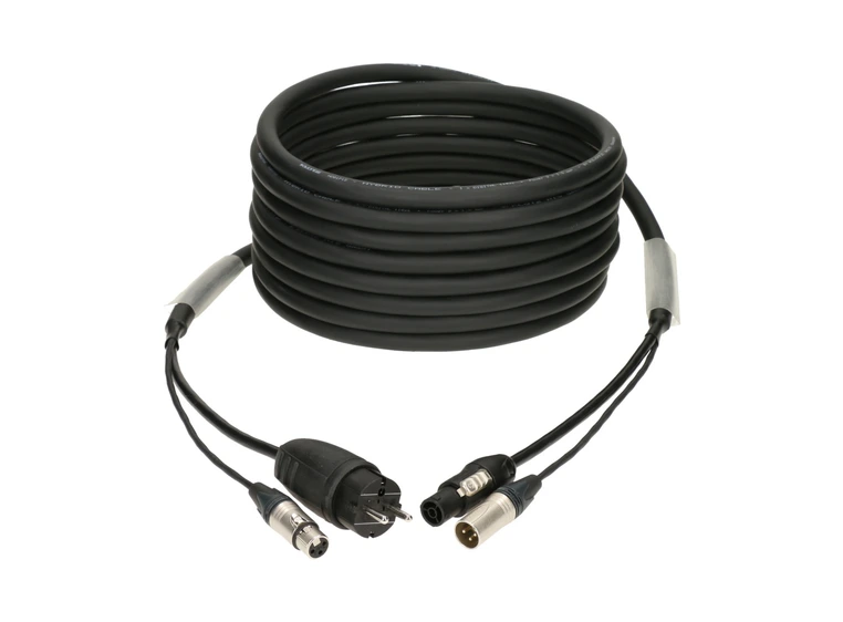 Klotz hybrid cable with XLR 3p. and Schuko to True1 10m 