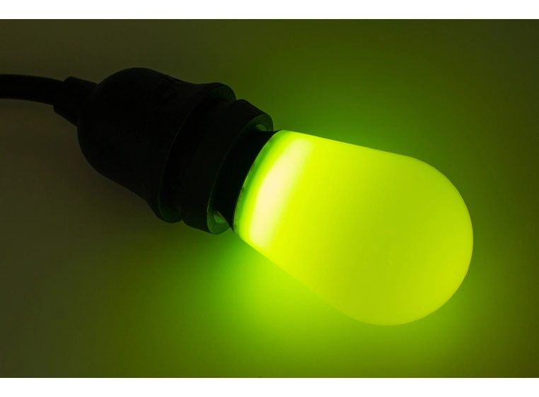 LUCENTI Vinci RUBY LED pære RGBW dimbar IP65. E27 sokkel 