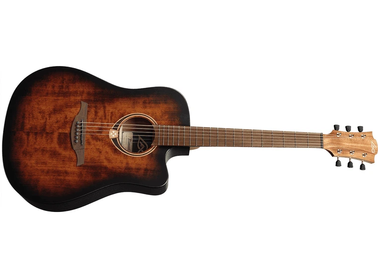 Lag Guitars T70DCE-B&B Dreadnought Cutaway Electro Black&Brown 