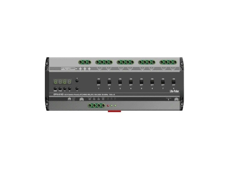 Liteputer EPX-820D switch pack 8 kanaler, maks 20A/kanal 