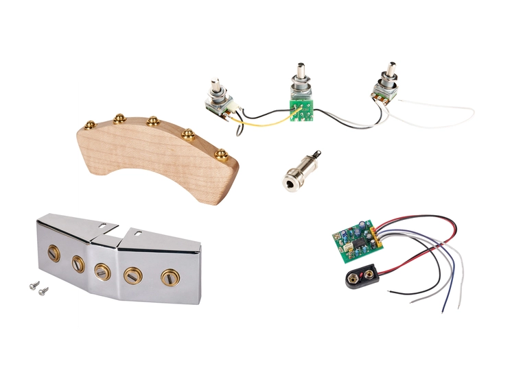 MEC 60089-5 LH - Complete Active LH Electronics & Pickup Set, 5-String 