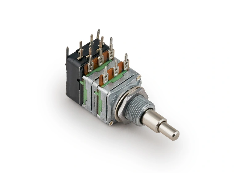 MEC Mono Stacked Potentiometer A250K / A250K, Push/Pull 