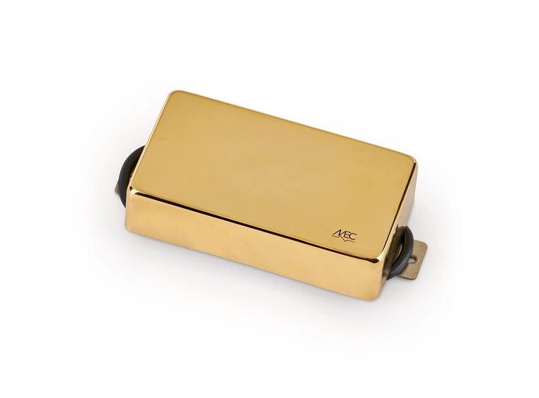 MEC Vintage Alnico V Humbucker Guitar Pickup, Bridge - Gold Cover 