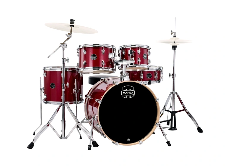 Mapex Venus VE5044FTVM Crimson Red Sparkle (inkl HW,uten cymb) 
