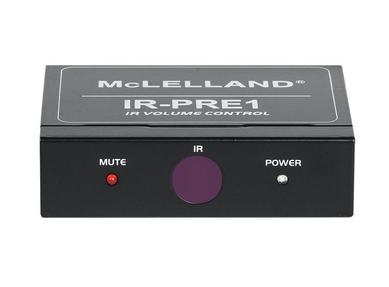 McLelland IR-PRE Volumkontroll med IR RCA inn/ut. Fjernkontroll inkludert