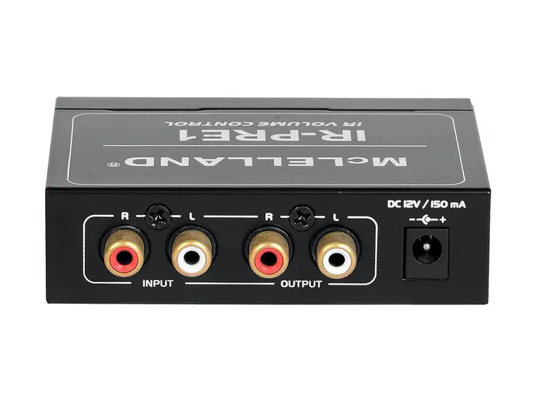 McLelland IR-PRE Volumkontroll med IR RCA inn/ut. Fjernkontroll inkludert 