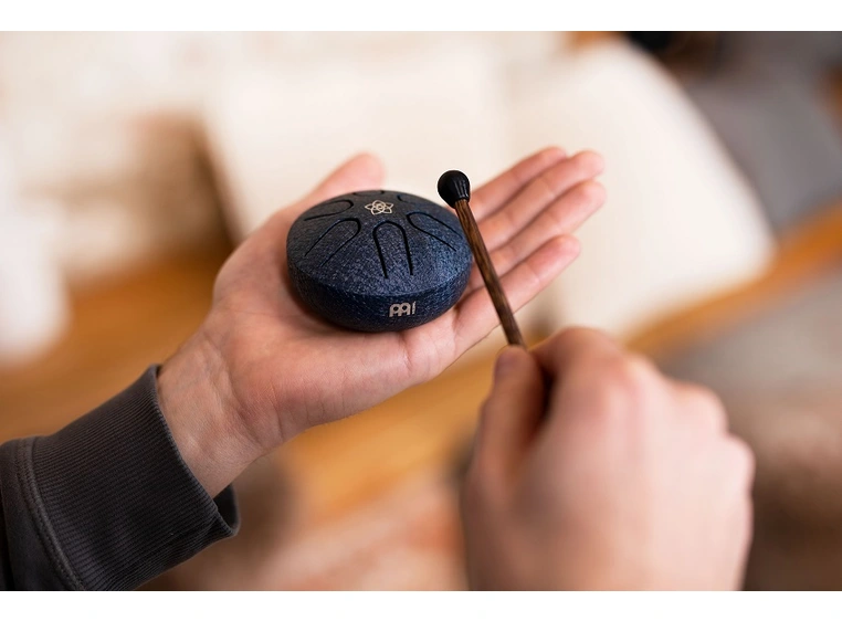 Meinl PSTD2NBVF Pocket Steel Tongue Drum A Major, Navy Blue 