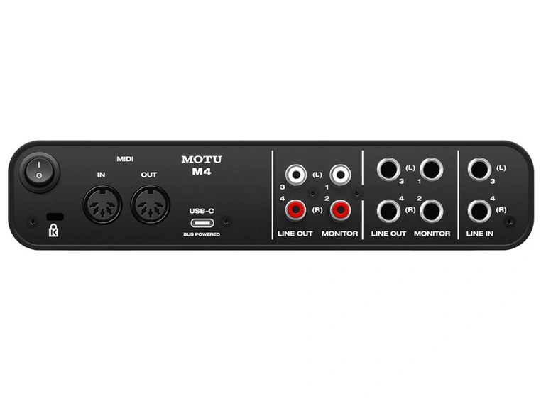 Motu M4 * 4-inn / 4-ut USB-lydkort *Kunderetur 