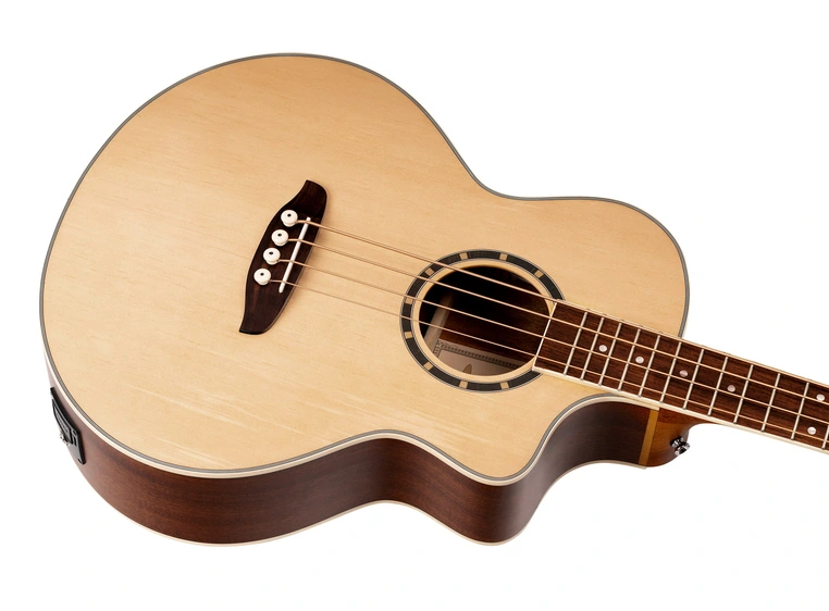 Ortega D7CE-4 4-strängad Akustisk bass Med mik., Cutaway, Natural 