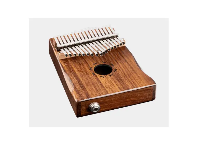 Ortega OKB1E Ortega Kalimba w/pickup, C Major 17Keys, Solid Acacia 