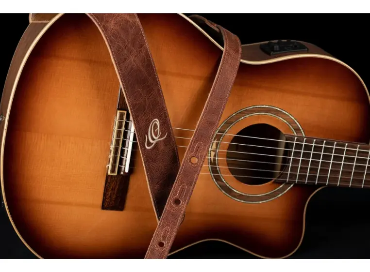 Ortega OSSU-30 Gitar reim Suede 60mm 2 lags Caramel 