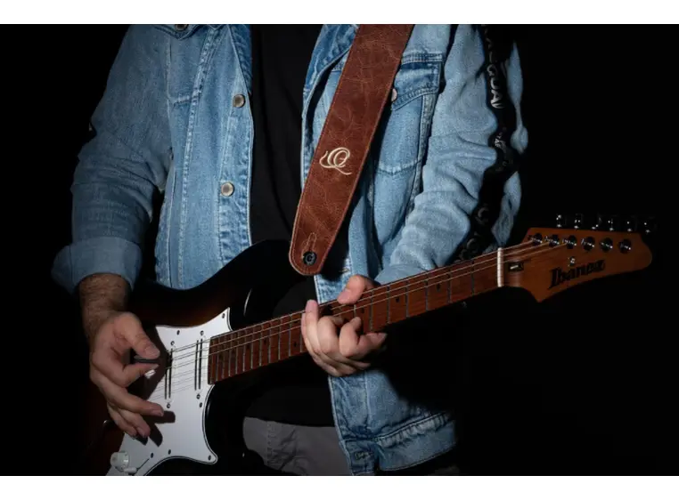 Ortega OSSU-30 Gitar reim Suede 60mm 2 lags Caramel 