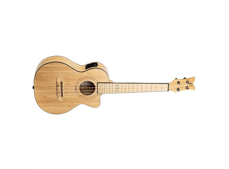 Ortega RUNAB-TE Tenor ukulele Med mik. og bag, Natural Solid Bamboo