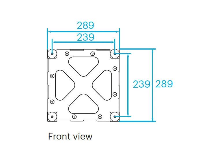 PROLYTE BOX-30V Boxcorner HD Platehjørne, Alu, U/Koblinger 
