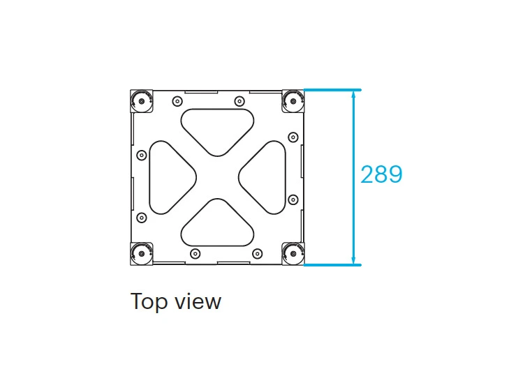 PROLYTE BOX-30V Boxcorner HD Platehjørne, Alu, U/Koblinger 